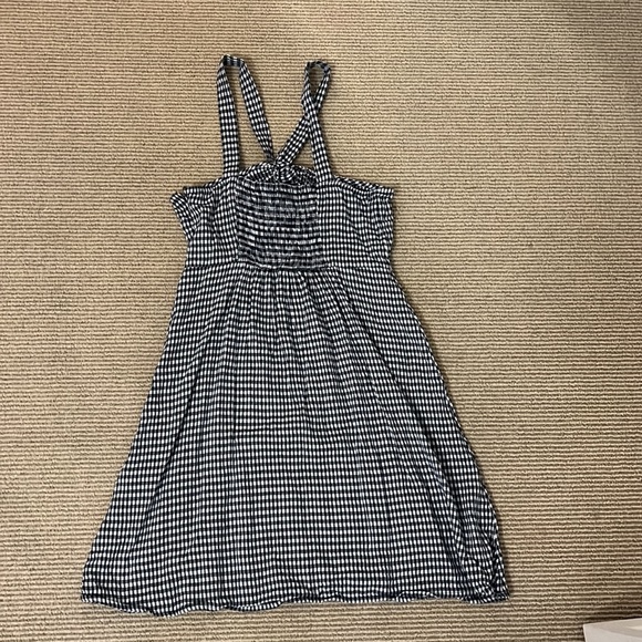 Urban outfitters black and white plaid halter dress - Picture 2 of 4